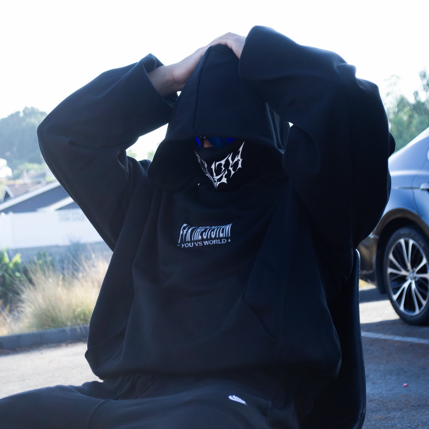 * YOU VS WRLD * Oversized hoodie